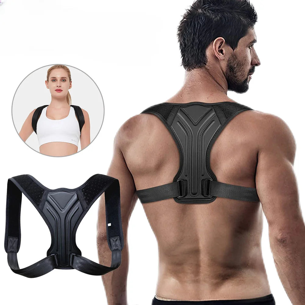 Adjustable Back Shoulder Posture Corrector Belt Clavicle Spine Support Reshape Your Body Home Office Sport Upper Back Neck Brace