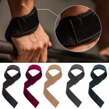 1Pcs/1Pair Sport Fitness Straps Lifting Grip Belt Gym Bodybuilding Wrist Support Weightlifting Hand Belt 3.8*63cm Anti-Slip