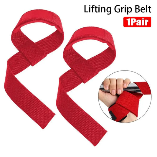 1Pcs/1Pair Sport Fitness Straps Lifting Grip Belt Gym Bodybuilding Wrist Support Weightlifting Hand Belt 3.8*63cm Anti-Slip